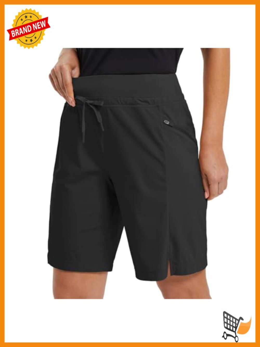 Women's Hiking Long Shorts 9" Quick Dry Bermuda Cargo Lightweight